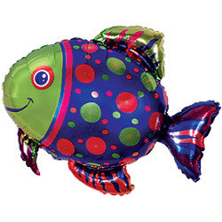 Фольгированный шарик Пятнистая рыбка