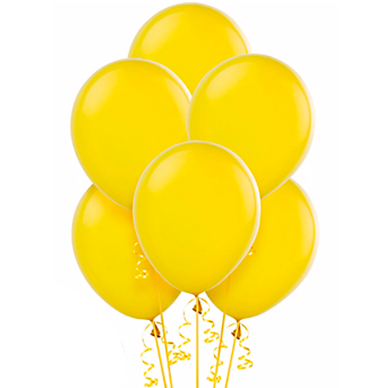Воздушные шары Желтый Пастель