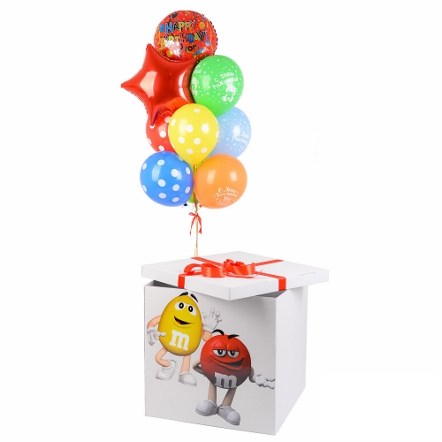 Коробка с шарами «Сладкие конфеты»