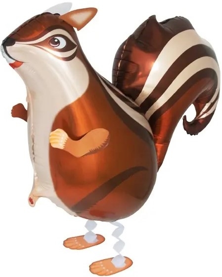 Шар Ходячая Фигура, Веселый бурундук, Коричневый