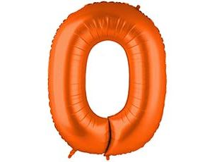 Фольгированная цифра 0 Пастель Orange Фольгированная цифра 0 Пастель Orange