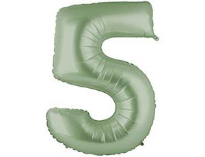 Фольгированная цифра 5 Сатин Olive Green Фольгированная цифра 5 Сатин Olive Green