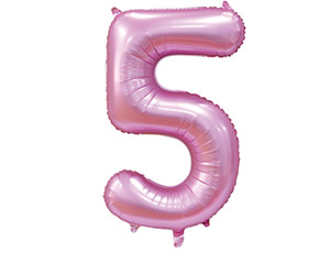 Фольгированная цифра 5 Сатин Pink Фольгированная цифра 5 Сатин Pink