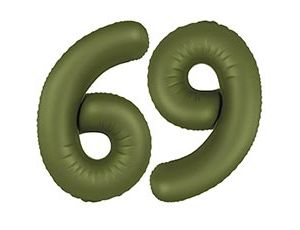 Фольгированная цифра 6 Slim Olive Green Фольгированная цифра 6 Slim Olive Green