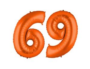 Фольгированная цифра 6 Пастель Orange Фольгированная цифра 6 Пастель Orange