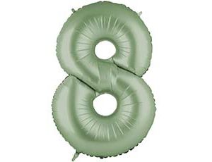 Фольгированная цифра 8 Сатин Olive Green Фольгированная цифра 8 Сатин Olive Green