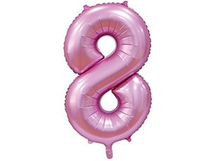 Фольгированная цифра 8 Сатин Pink Фольгированная цифра 8 Сатин Pink