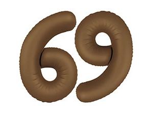 Фольгированная цифра 9 Slim Choco Brown Фольгированная цифра 9 Slim Choco Brown