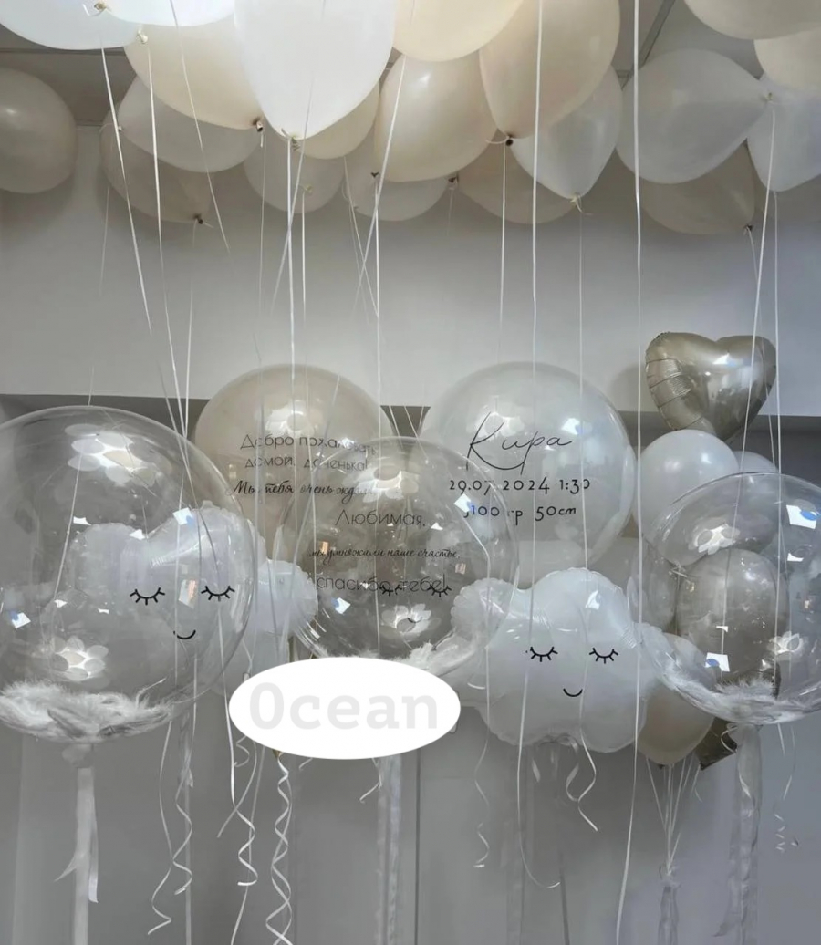 Готовое решение из воздушных шаров Волшебный миг