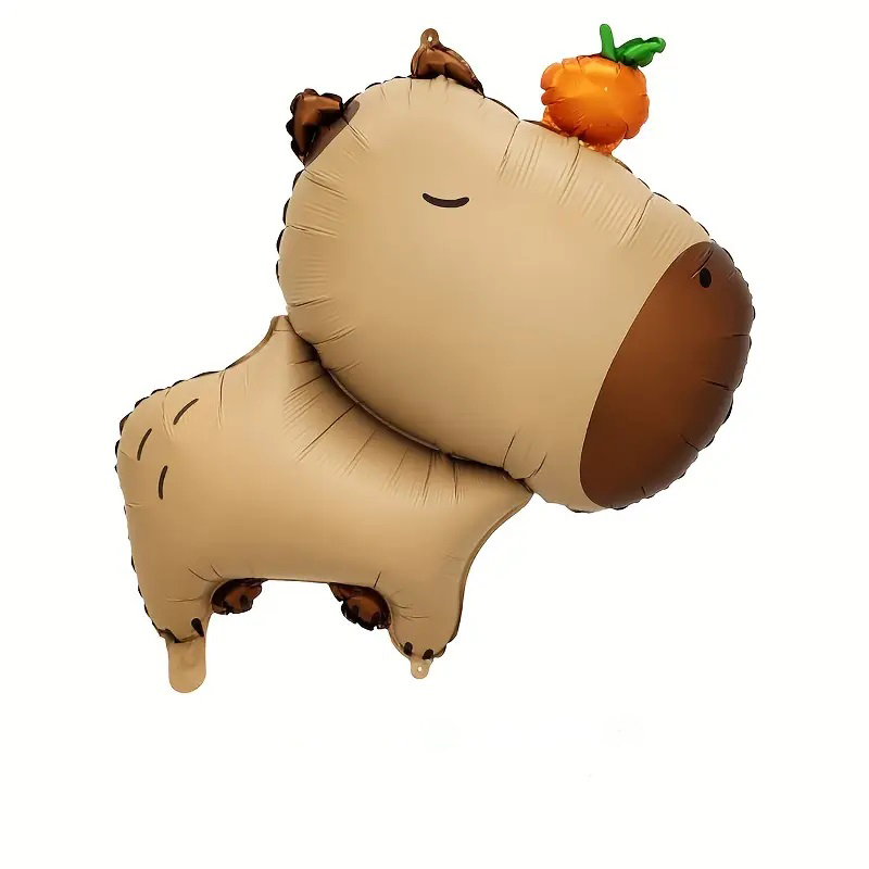 Фольгированный шар Фигура Капибара с мандарином